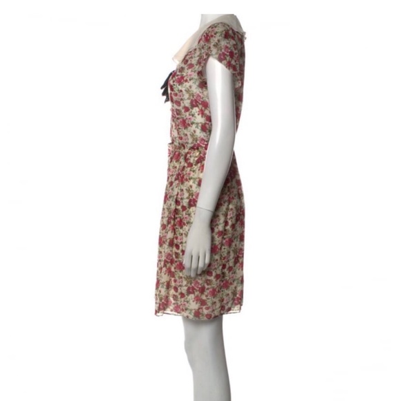 Nwt saint laurent floral print dress - Picture 7 of 10